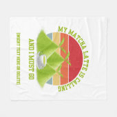 Fun MATCHA Berge rufen Latte Drinker Fleecedecke (Vorderseite (Horizontal))