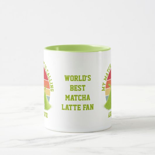 Fun MATCHA Berge rufen Latte Drinker Tasse (Zentrum)