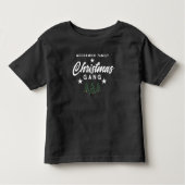 Fun Matching Christmas Tree Family Personalisiert Kleinkind T-shirt (Vorderseite)