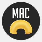 Fun Matching Makaroni und Käse Halloween Kostüm Runder Aufkleber (Vorderseite)