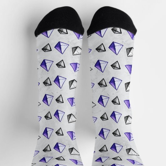 Fun Math Geometry Geek Pyramid Socken (Oben)