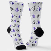 Fun Math Geometry Geek Pyramid Socken (Gewinkelt)