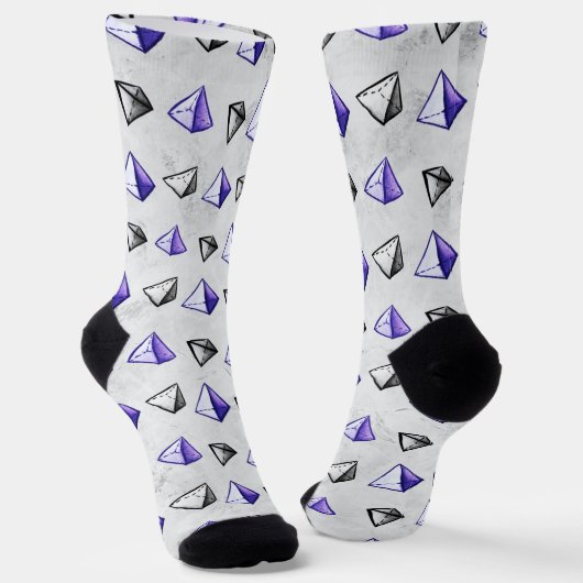 Fun Math Geometry Geek Pyramid Socken (Gewinkelt)