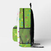 Fun Math Symbole hell grün Bedruckter Rucksack (Rechts)