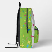 Fun Math Symbole hell grün Bedruckter Rucksack (Links)
