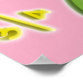 Fun Math Zitat Cool Moderne Girly Pink Poster (Ecke)