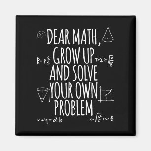 Fun Math Zitat Girl Boy Männer Frauen lieben Math Magnet