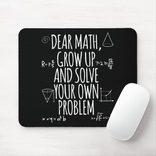 Fun Math Zitat Girl Boy Männer Frauen lieben Math  Mousepad (Mit Mouse)