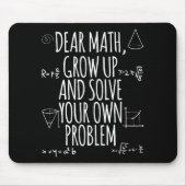 Fun Math Zitat Girl Boy Männer Frauen lieben Math  Mousepad (Vorne)