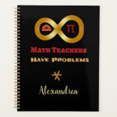 Fun Mathe Lehrer Probleme Humorale personalisieren Planer (Vorderseite)