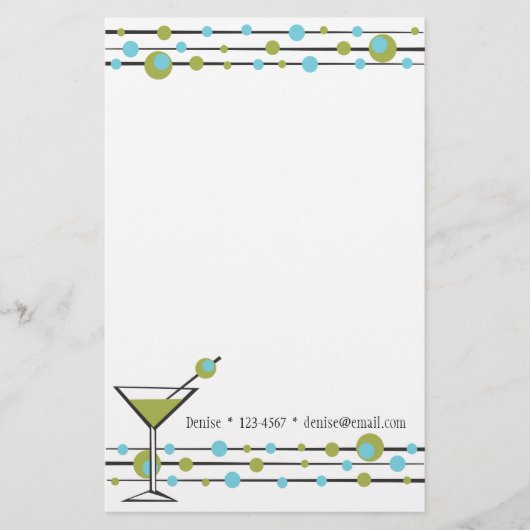 Fun Matini Lines Briefpapier (Vorderseite)