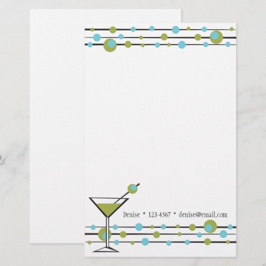 Fun Matini Lines Briefpapier (Vorne/Hinten)