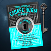 Fun Maze Escape Room Party Einladungen