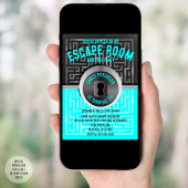 Fun Maze Escape Room Party Einladungen