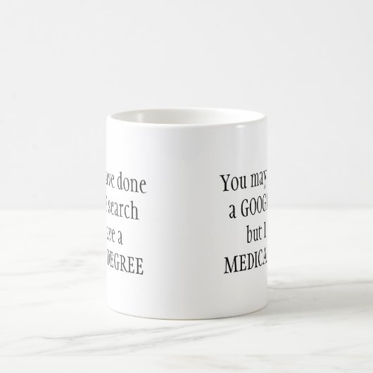 Fun Medical Degree Kaffeetasse (Mittel)