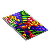 Fun-mehrfarbiges Notebook Notizblock (Rechte Seite)