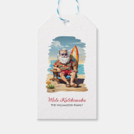 Fun Mele Kalikimaka Weihnachtsfeiertag Geschenkanhänger