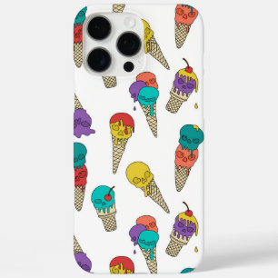 Fun Melty Summer Goth Skull Ice Creme Juwel weiß iPhone 16 Pro Max Hülle