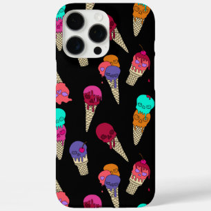 Fun Melty Summer Goth Skull Ice Creme komisch schw iPhone 16 Pro Max Hülle