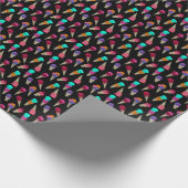 Fun Melty Summer Goth Skull Ice Creme komisch schw Geschenkpapier (Ecke)