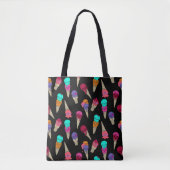 Fun Melty Summer Goth Skull Ice Creme komisch schw Tasche (Vorderseite)