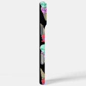 Fun Melty Summer Goth Skull Ice Pastellschwarz Case-Mate iPhone Hülle (Rückseite / Rechts)
