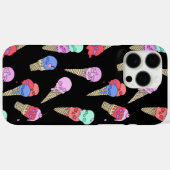 Fun Melty Summer Goth Skull Ice Pastellschwarz Case-Mate iPhone Hülle (Rückseite (Horizontal))