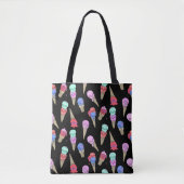Fun Melty Summer Goth Skull Ice Pastellschwarz Tasche (Vorderseite)
