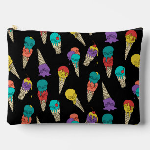Fun Melty Summer Goth Skull Ice Schmuck schwarz Zubehörtasche
