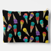 Fun Melty Summer Goth Skull Ice Schmuck schwarz Zubehörtasche (Rückseite)