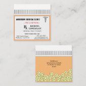 Fun Memable Prescription Medical Business Card Quadratische Visitenkarte (Vorne/Hinten)