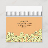 Fun Memable Prescription Medical Business Card Quadratische Visitenkarte (Rückseite)