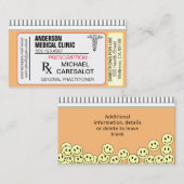 Fun Memable Prescription Medical Business Card Visitenkarte (Vorne/Hinten)