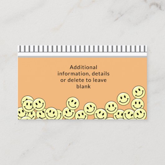 Fun Memable Prescription Medical Business Card Visitenkarte (Rückseite)