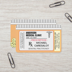 Fun Memable Prescription Medical Business Card Visitenkarte