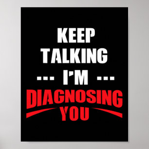 Fun Mental Health Awareness Counselor Gift - Thera Poster