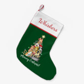 Fun Meowy Catmas Katzen Weihnachtsbaum Kleiner Weihnachtsstrumpf (Vorderansicht (hängend))