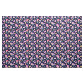 Fun Mermaid und Fischmuster auf blau Stoff (Yard (91,4 cm))