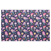 Fun Mermaid und Fischmuster auf blau Stoff (Fat Quarter (45,7 x 55,9 cm))
