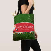 Fun Merry Christmas Santa Last Name Red and Green Tasche (Von Nahem)