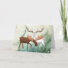 Fun Merry Christmoose Happy New Deer Feiertagskarte