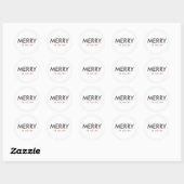 Fun Merry Custom Holiday Sticker oder Labels (Blatt)