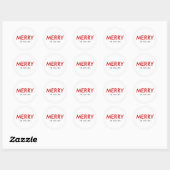 Fun Merry Custom Holiday Sticker oder Labels (Blatt)