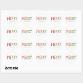 Fun Merry Custom Holiday Sticker oder Labels (Blatt)
