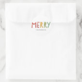 Fun Merry Custom Holiday Sticker oder Labels (Tasche)