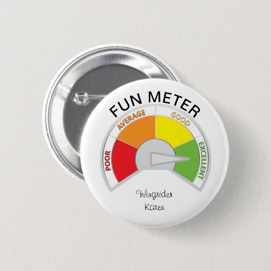 Fun Meter! Button - Wingrider Karen (Vorne & Hinten)