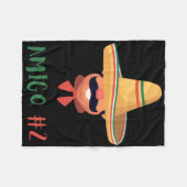 Fun Mexican Amigo #2 Group Matching Diy Halloween Fleecedecke (Vorderseite (Horizontal))