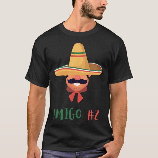 Fun Mexican Amigo #2 Group Matching Diy Halloween T-Shirt (Vorderseite)