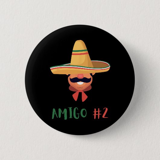 Fun Mexican Amigo #2 Gruppe Matching DIY Halloween Button (Vorderseite)