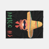 Fun Mexican Amigo #3 Group Matching Diy Halloween Fleecedecke (Vorderseite (Horizontal))